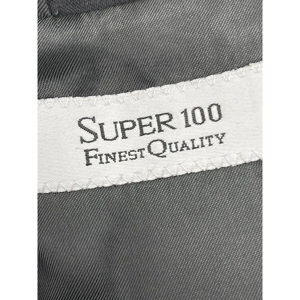 Hugo Boss Tuxedo Jacket Blazer Double Breasted Black Wool Armstrong Blues 42R